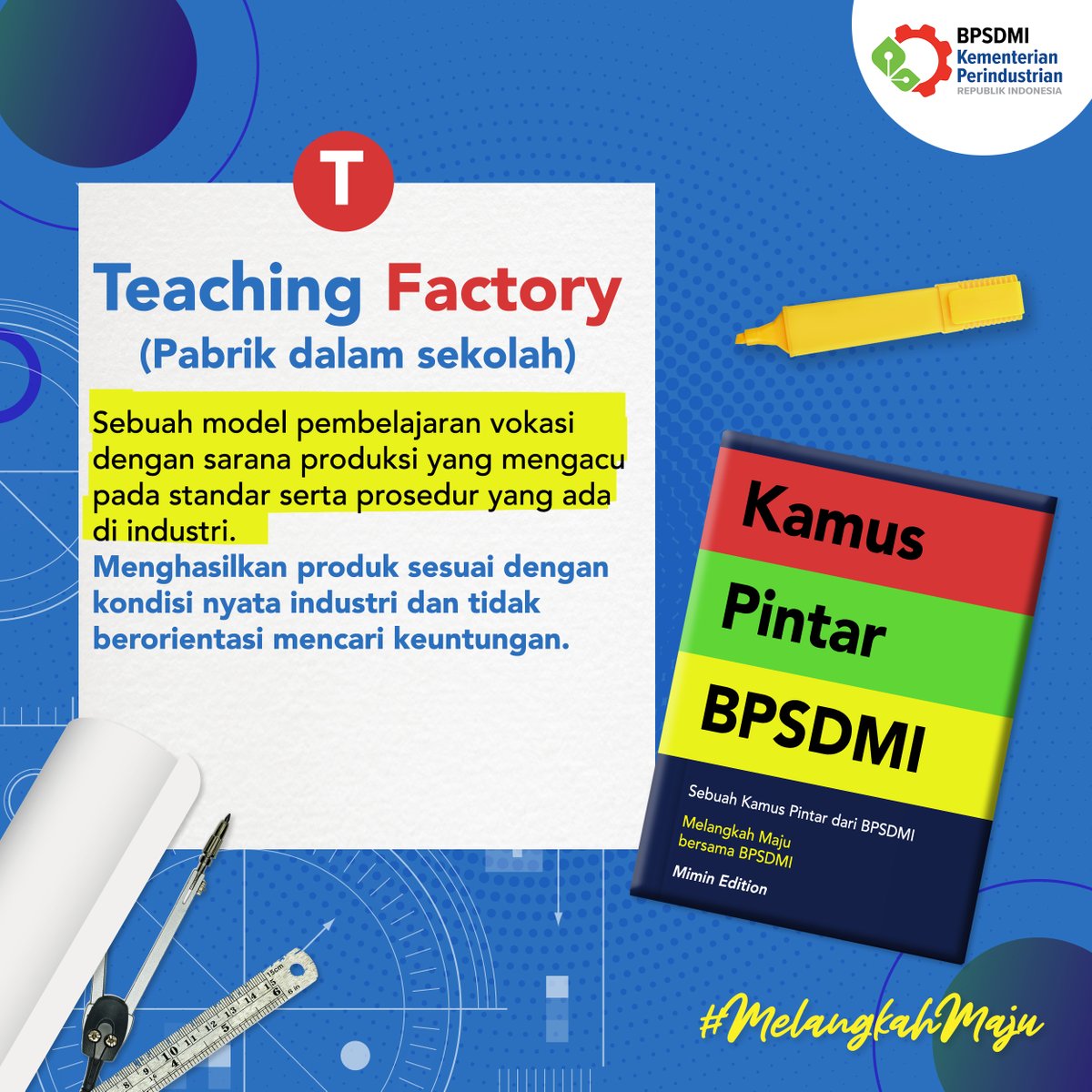 BPSDMI_Kemperin's tweet photo. Salah satu ciri khas sekolah vokasi di BPSDMI Kemenperin adalah adanya keberadaan teaching factory. Apa, sih, teaching factory itu? Yuk, simak gambar di atas!
#infoperin #bpsdmikemenperin #teachingfactory https://t.co/aLvJhF4U6P
