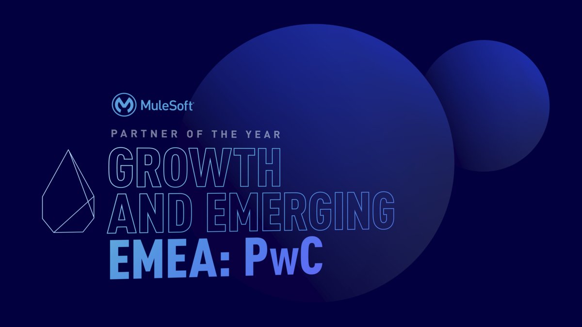 JanePink79's tweet photo. #PwCProud to see @PwC named as EMEA Growth &amp; Emerging Partner of the Year by @mulesoft. Congratulations to all of those involved, find out more here: https://t.co/wU133hslfC https://t.co/jniLU1OfNT