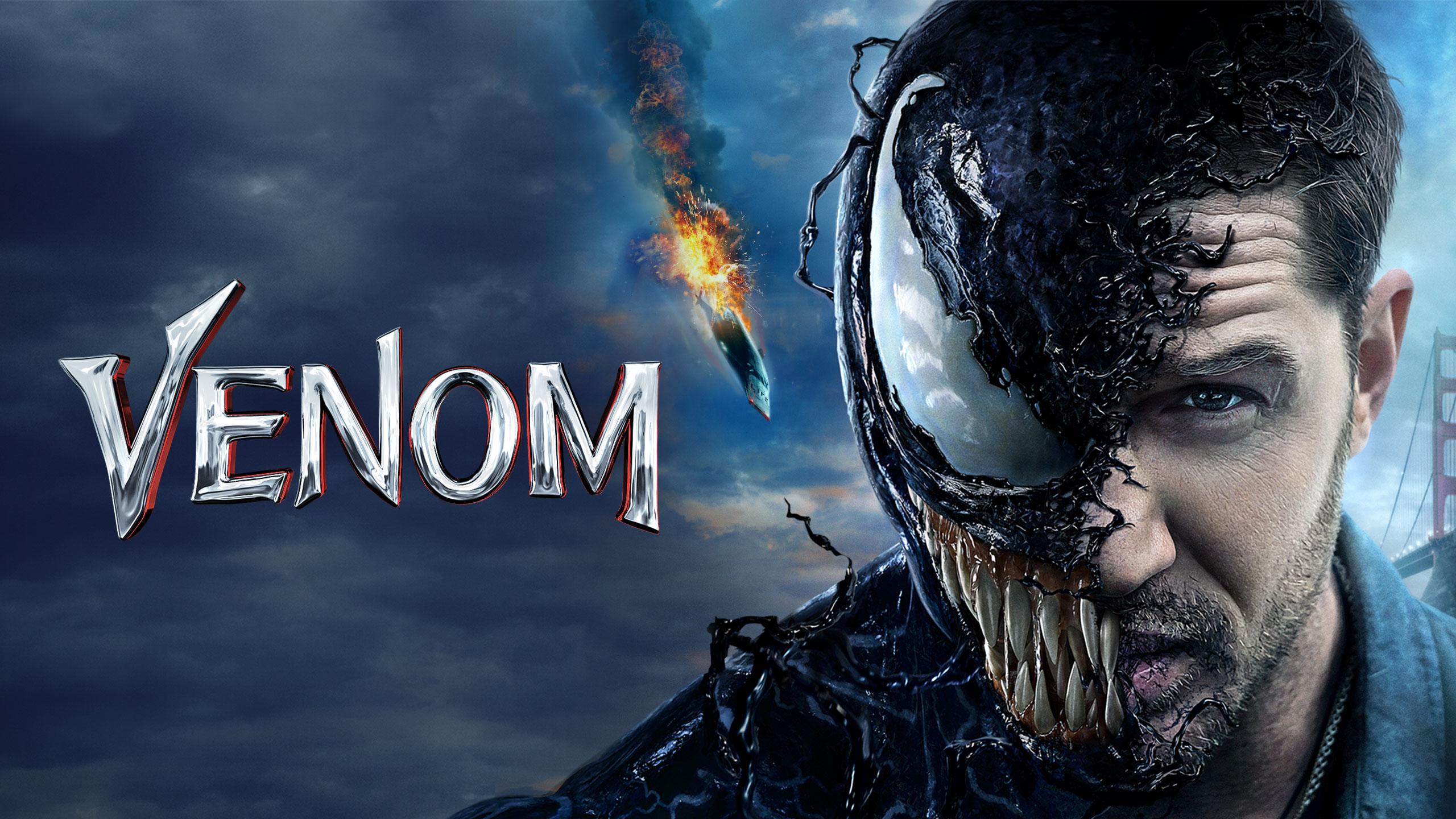 Netflix Japan ネットフリックス 残虐で容赦ない 時々可愛い 個性的なダークヒーロー降臨 We Are Venom 記者のエディ ブロック トム ハーディ ある日 地球外生命体に寄生されてしまい 元々あまり上手くいってい