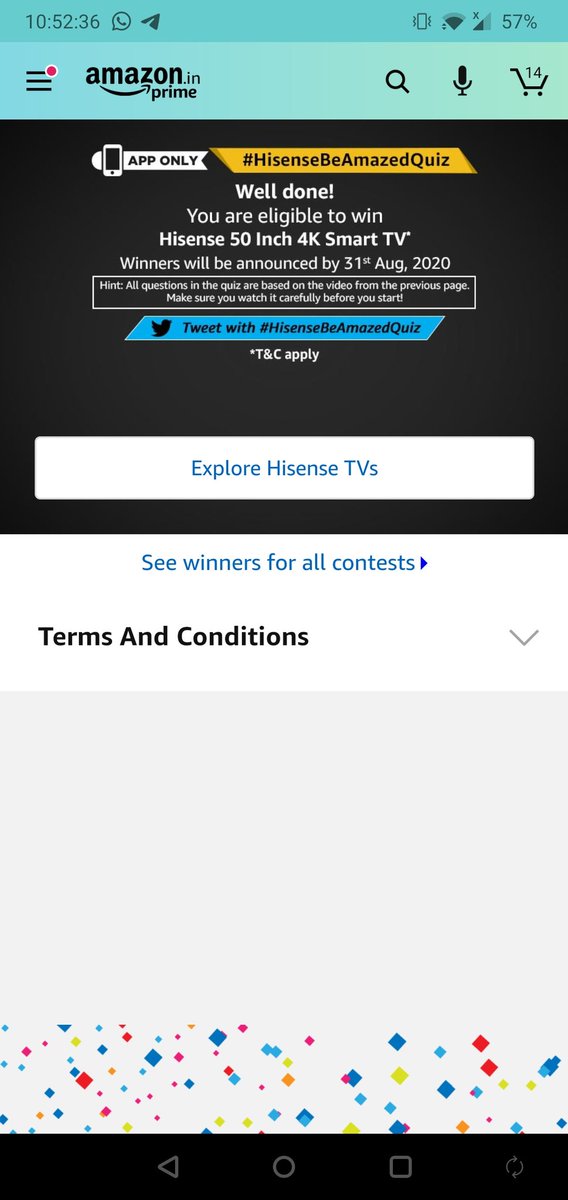 KgcKc's tweet photo. #hisensebeamazonquiz 
#HisenseBeAmazedQuiz https://t.co/96Xv1BP7Uq