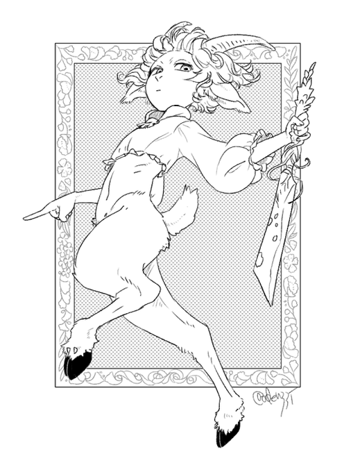 #創作
牧神タイプの子すきすき 