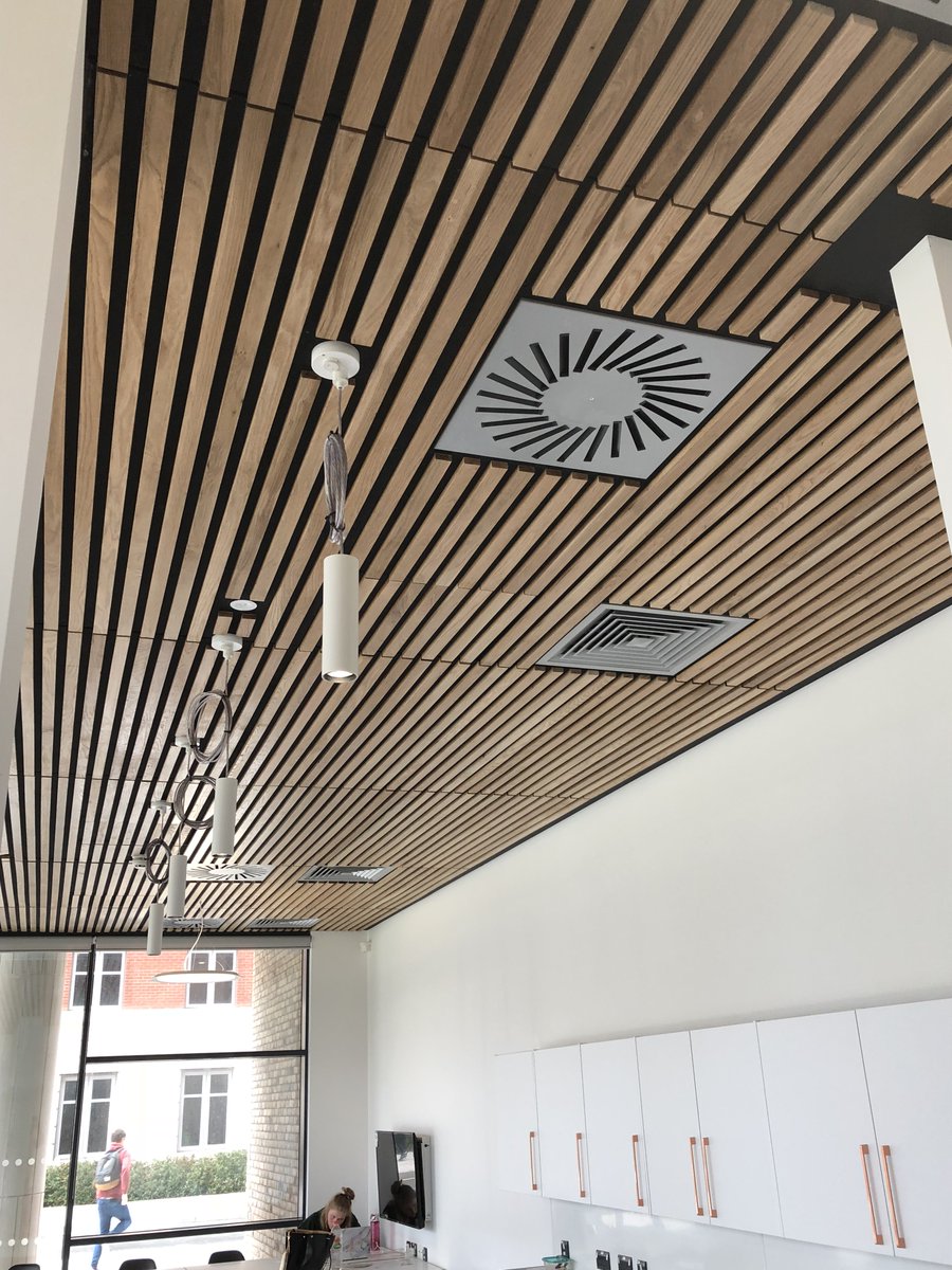 Case Study: Swansea University Computational Foundry Building.
AAS working for M&amp;P Contractors Wales Ltd designed and supplied over 600m2 of slatted oak panels.
Main Contractor: <a href="/WillmottDixon/">Willmott Dixon</a> 
Architect: <a href="/weareAHR/">AHR</a>