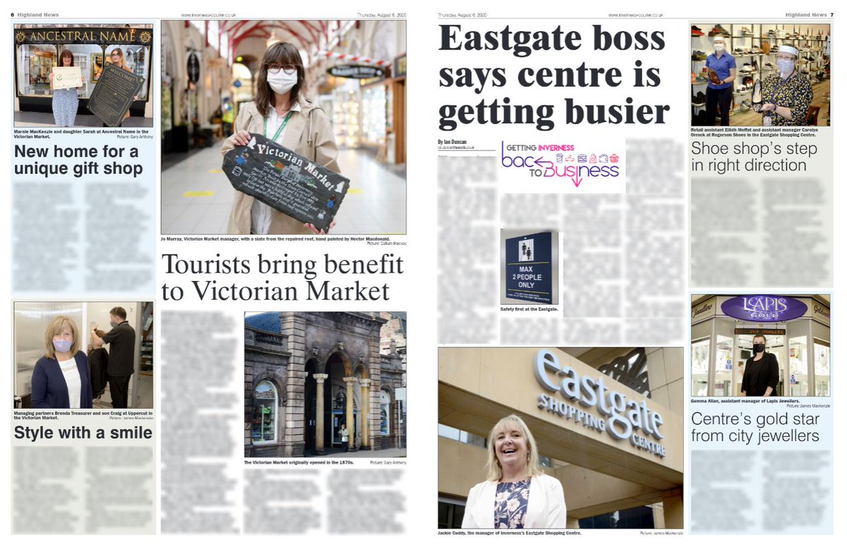 HNGnews's tweet photo. Pick up today's Highland News for a double-page spread covering our 'Getting Inverness Back to Business' campaign #InvBack2Business #SupportLocal💙 @EastgateNess
@VictorianMarkt @InvernessBID https://t.co/A762BTT4z3