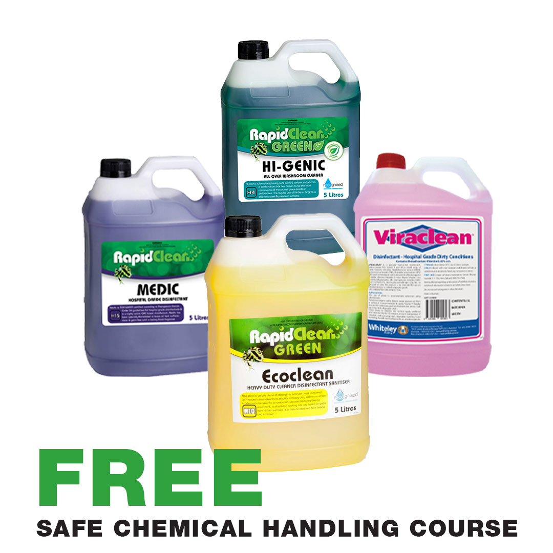 ☢️🐸  FREE ONLINE SAFE CHEMICAL HANDLING COURSE  🐸☢️
Would you like to expand your cleaning chemical knowledge? 
✔️ 100% online, no classroom or assignments.
✔️ No Pre-requisite required
Register now at bit.ly/30vyGAl

#safechemicaluse #freeonlinecourse
