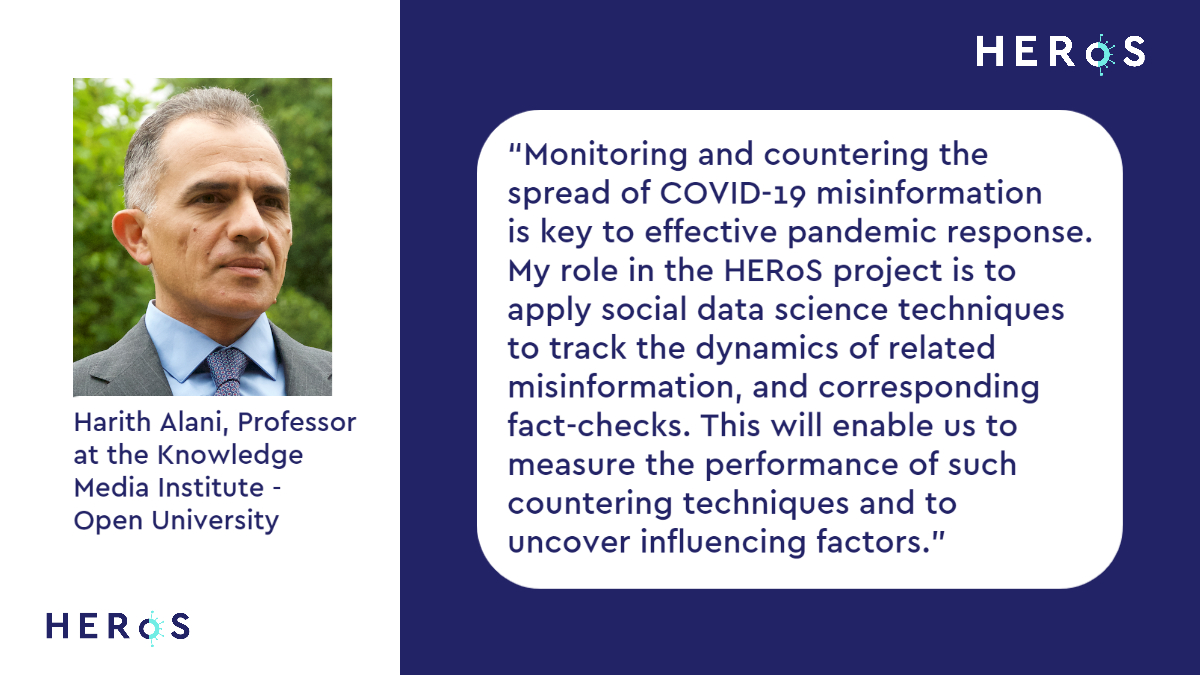 Harith Alani at the @kmiou (@OpenUniversity) will use #SocialData science to develop tools and methods to 1) detect, monitor and counter #misinformation related to #COVID19 and 2) identify and classify messages that improve #SituationalAwareness. #MyEUResearch #UK