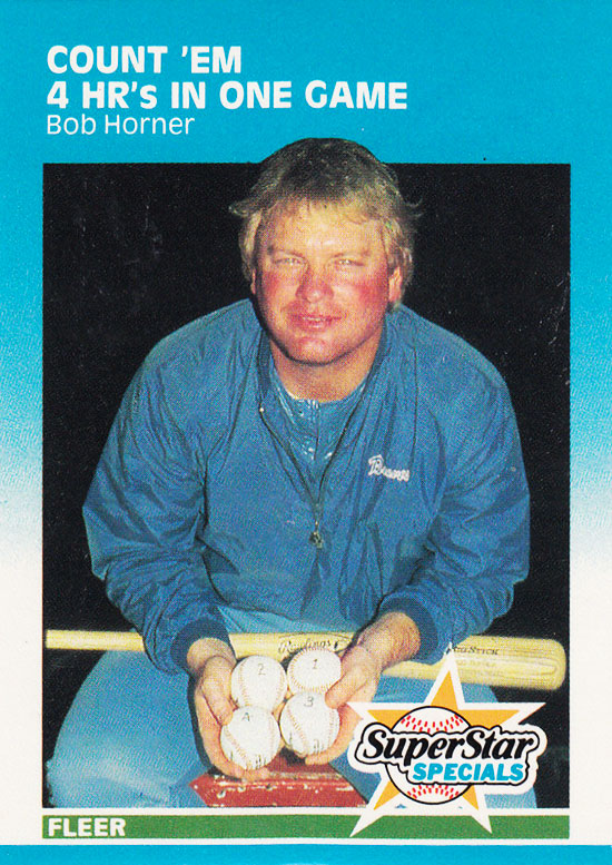 Happy 63rd Birthday to legendary slugger Bob Horner! Dude once mashed 4 homers in one game! 