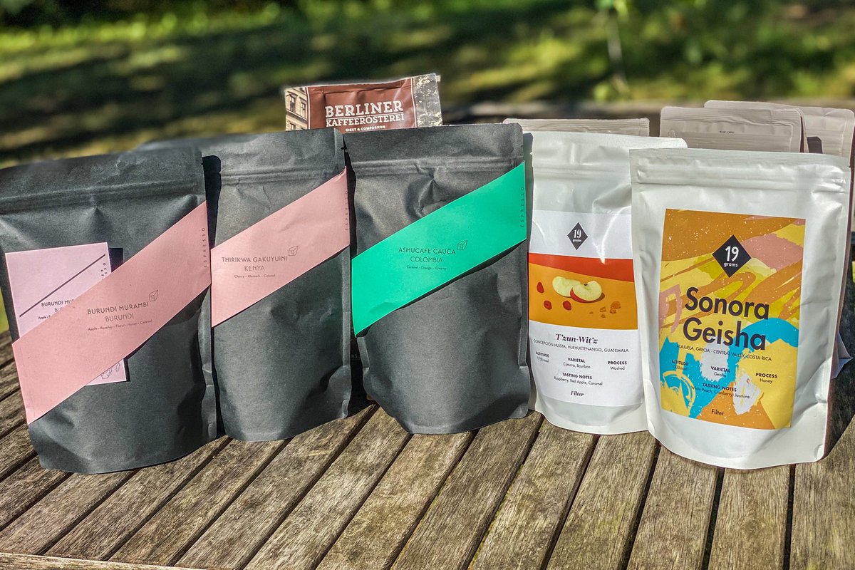onyame's tweet photo. Results from #coffee shopping in #Berlin including #HawaiiKona from #berlinerkaffeerösterei. ☕️ #kaffeekirsche #19grams #bonanzacoffee https://t.co/I8o3EPXLff