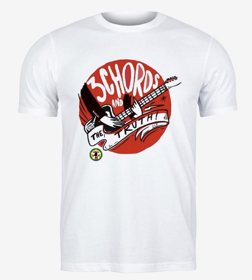 The winning T-Shirt from our ‘Don’t Write Slogans, Write Truths’ campaign is now available to buy on our shop. All proceeds go to JSF to help us continue our work. Thanks again to <a href="/Enrique9fingers/">Enrique Nuevededos</a> for the design! ✊️
-
…rummer-foundation.backstreetmerch.com/t-shirts/3-cho…