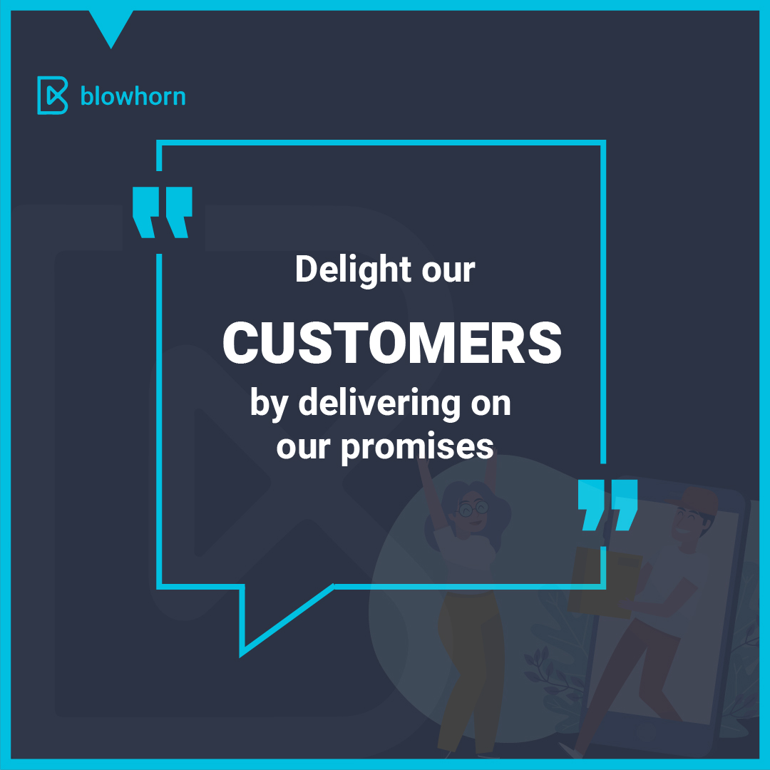 Blowhornlog's tweet image. Delight our customers by delivering on our promises..
#OurValue #Customerdelight #logistics #Blowhorn