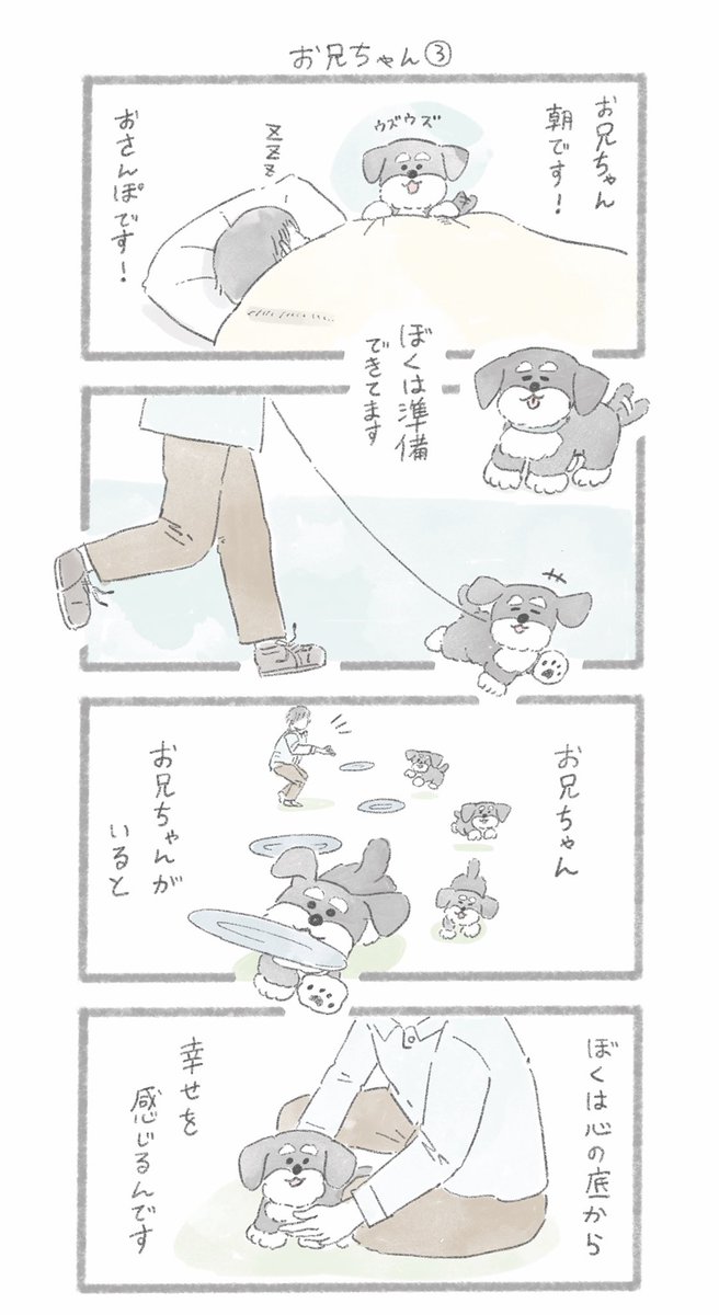 シュナさんとお兄ちゃん②
#こんにちはいぬ 