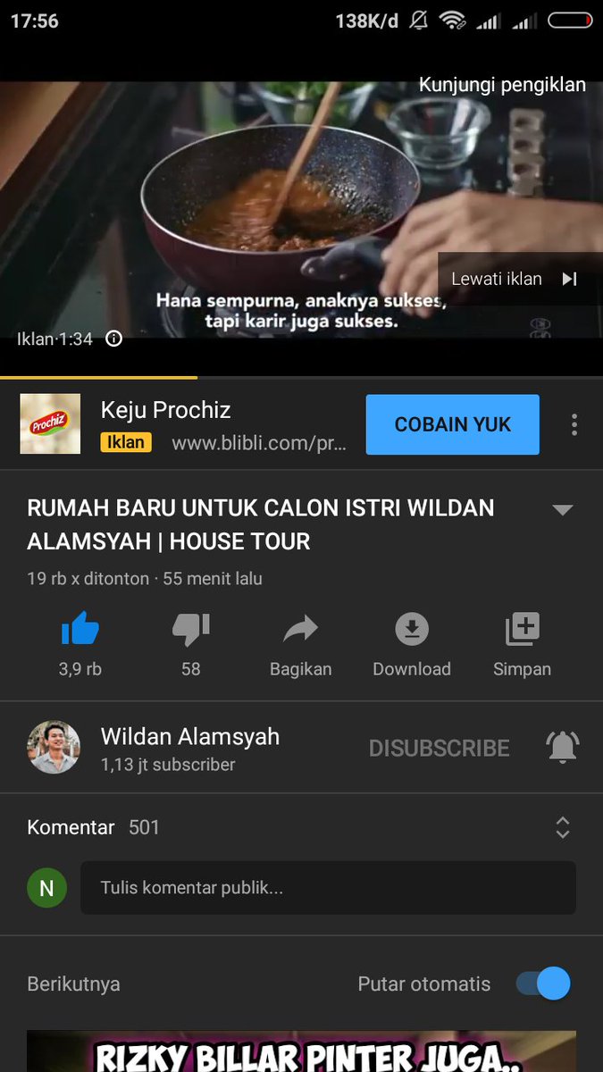 Noiiss1's tweet photo. @wildanalamsyahh @YouTube Udah nntn dpt iklan durasi 2 menit..no skip donk.. https://t.co/EwEB7gDxME