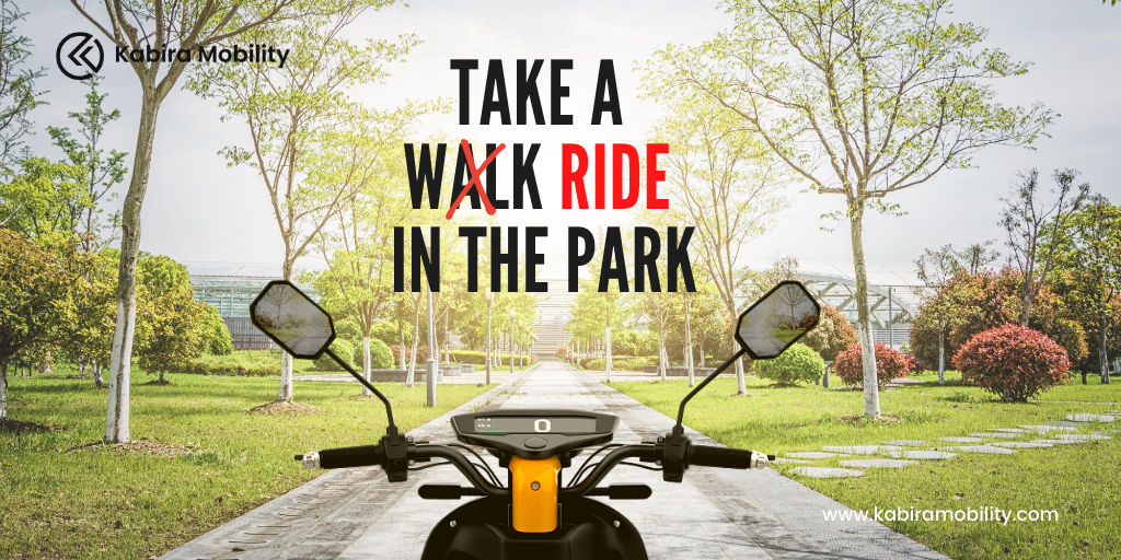 KabiraMobility's tweet photo. Want to enjoy the park?
Why don't you do it in a cooler way?
Link in bio
#switchtoelectric #futureofmobility #pocketfriendly #environmentfriendly #ev #ClassicGroup #kabiramobility #HelloEV #rider #bikelove #urbanmobility #greenindia #gogreen #SmartIndia https://t.co/CMM0cYOMTH