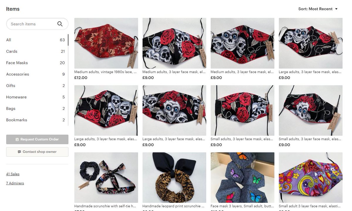 GinaDWriter's tweet photo. Some of the new items in my Etsy shop - available now! #etsy #etsyshop #handmade #homemade #sewing #craft #facecoverings #thanet #shoplocal #supportsmallbusiness https://t.co/Ko1AvR8UWL