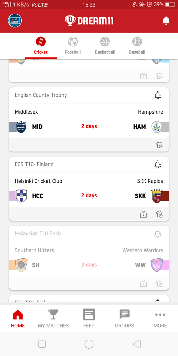ritik07007's tweet photo. @Dream11 @FanCode There are total 9 matches of bob wills trophy on 8 aug but you guys have added only 1 rather than you are axding just fixed t10 leagues plz add these matches #competitivecricket #boycotteuropeant10 https://t.co/jzcugIcoWT
