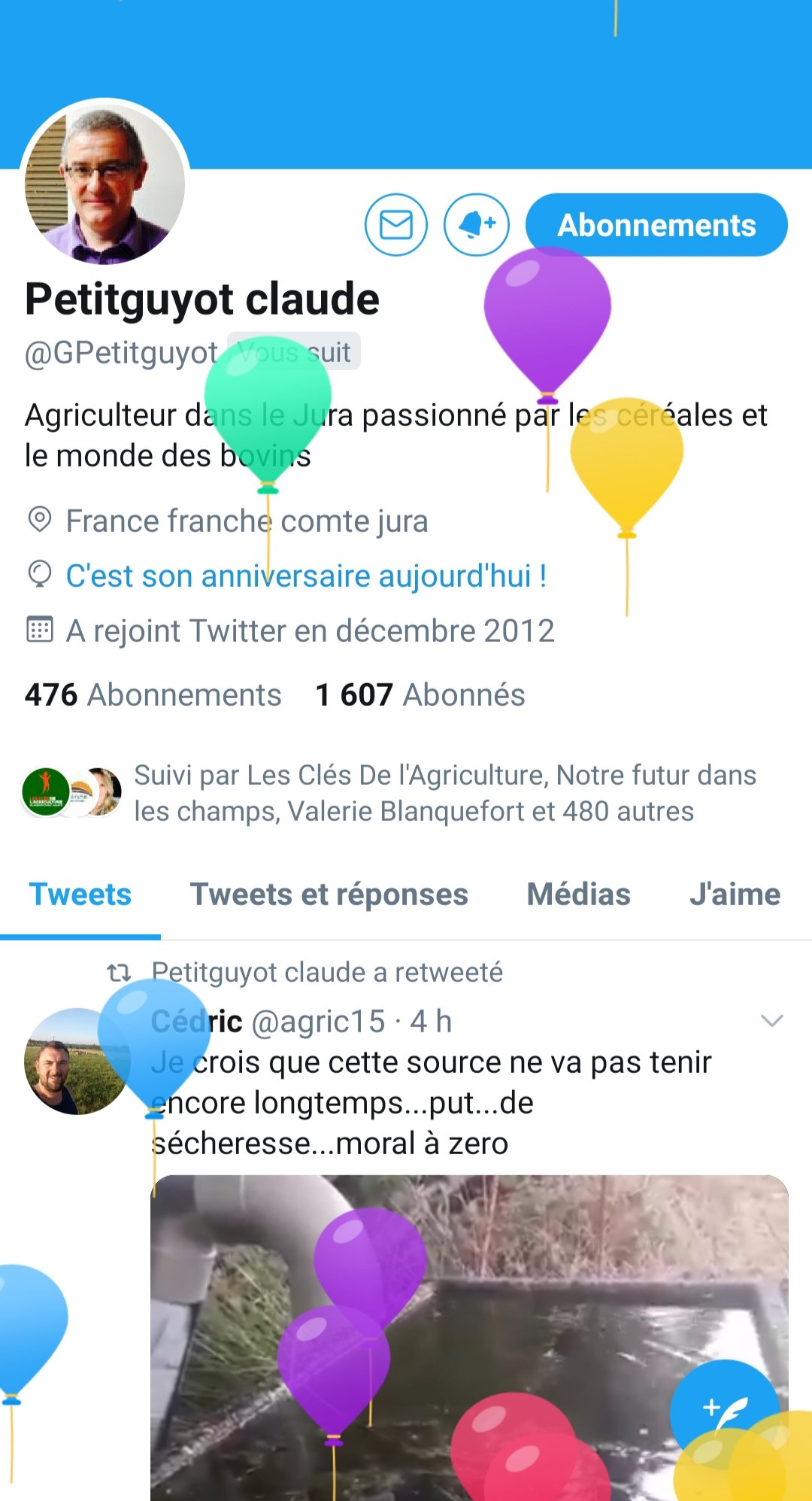 Nathalie Dedieu Eh Psst Vous Les Jeunes Saisonniers Qui Castrez Le Mais Chez Gpetitguyot C Est L Anniversaire Du Patron Aujourd Hui Joyeux Anniversaire Mon Cher Claude T Co Hqammyjzed