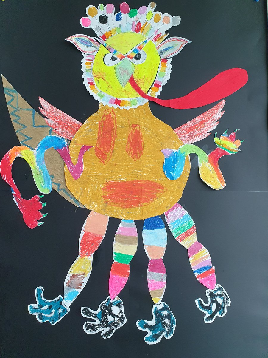 BishopAmyC's tweet photo. Step 3 complete ✔️
Students used the description of each body part and applied their reading skills to visualise an image in their heads.
Their visualisation of the @ais_singapore Year One Monster came to life in the art space! 
Looking forward to our celebration. https://t.co/4lAbU7bPRf