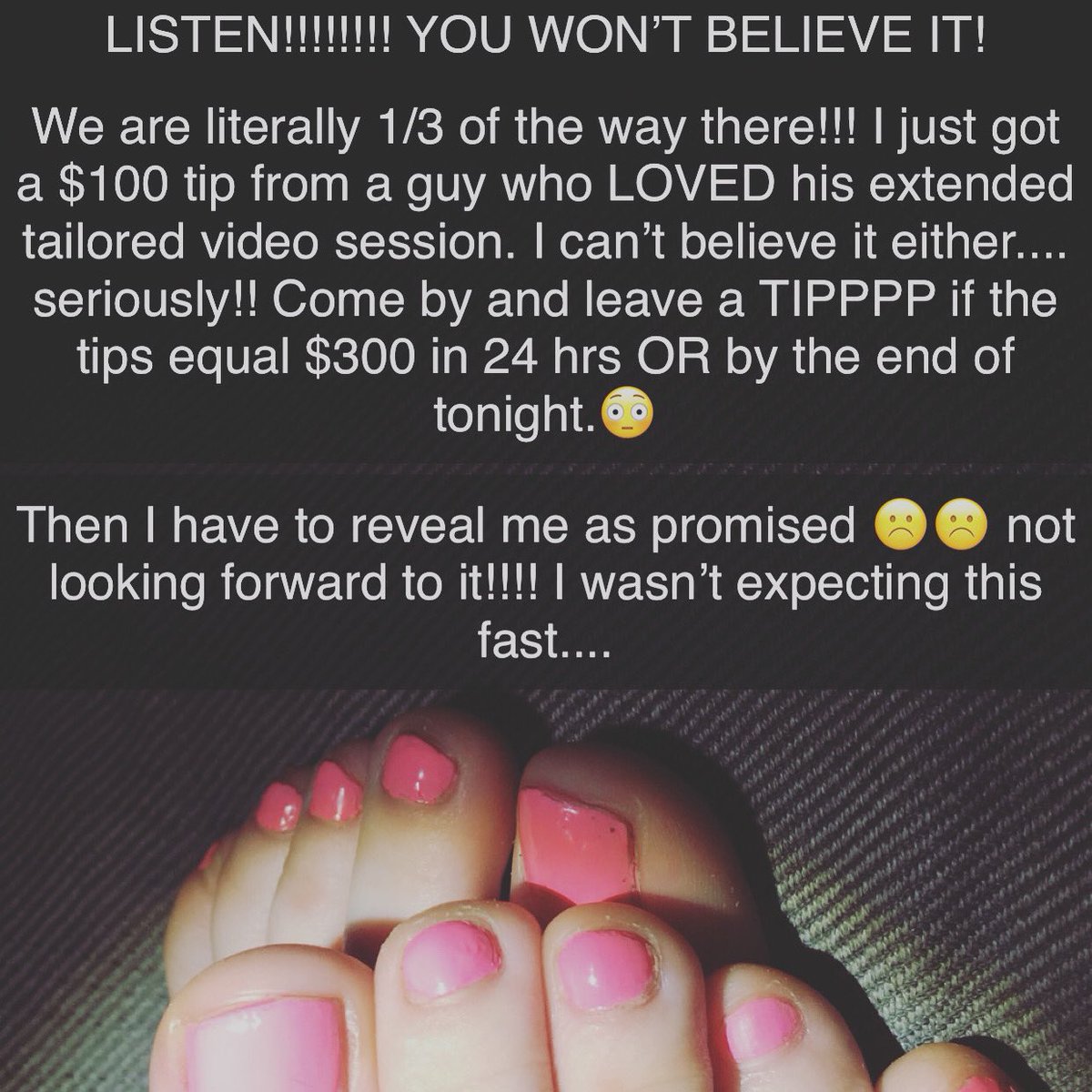 FeettTinyy's tweet photo. WHATTTTT didn’t expect it to happen so fast!!!!
Add me on Snapchat for more content: tinyyfeett

#feetworship #feet #feetporn #feetpics #feetlovers #feetfetishworld #feetpicsforsale #feetmodel #feetlove #cutefeetgirl #tinyfeet #smallfeet #smallfeetgirls #toes #revealme https://t.co/GjiJLXXlYT