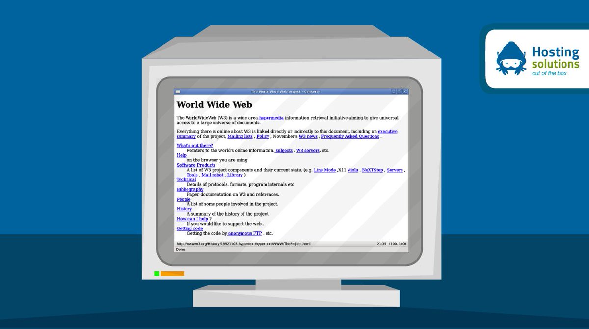 HostSolutionsit's tweet photo. Momenti #vintage.
Il #6agosto 1991 veniva pubblicato il primo #SitoInternet della storia.
Un portale sviluppato da #TimBernersLee e dedicato al #WorldWideWeb project. 🖥️

#HostingSolutions #website #firstwebsite #hosting #www #webdeveloper https://t.co/Ta7fIcQqNV