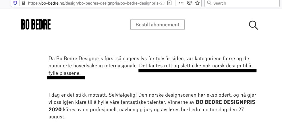 cecholt's tweet photo. Virkelig, Bo Bedre, var det ikke nok norsk design til å fylle plassene i kategoriene til designprisen deres i 2008?! https://t.co/X8L6qNACOf