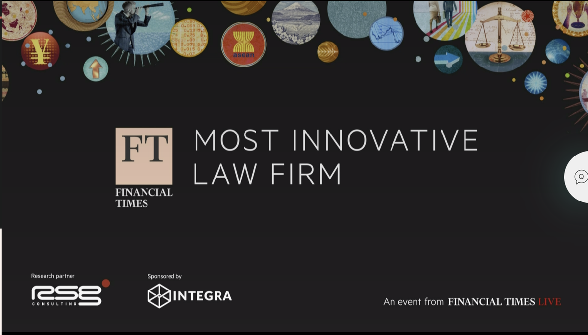_RSGI's tweet photo. Most Innovative Law Firm being announced now! Thank you @IntegraLedger for stepping up as our new Lead Partner to the FT Innovative Lawyers Awards programme in what is an exceptional year! https://t.co/s3dK4Ce3Of https://t.co/8ajCcyfx4O