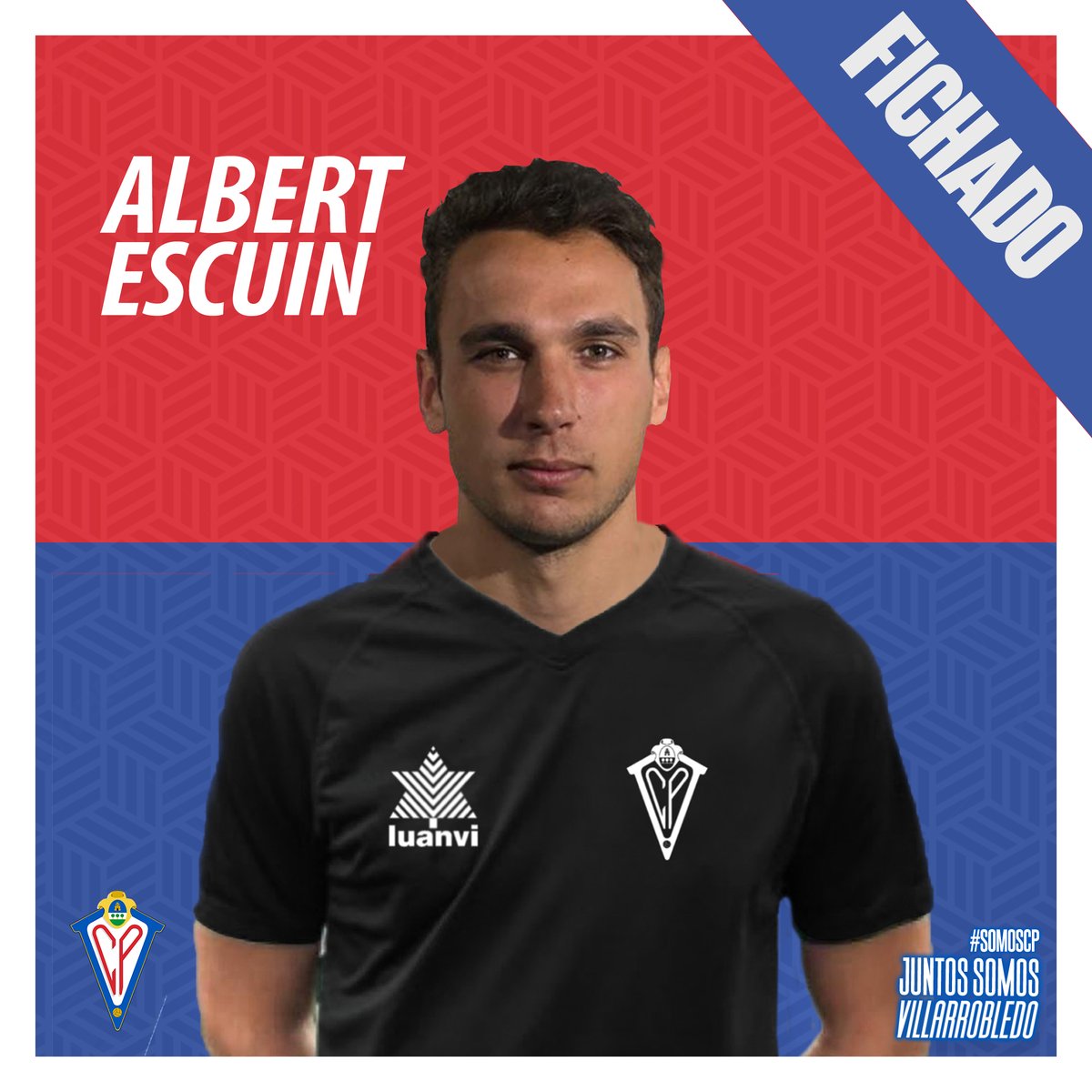 CPVillarrobledo's tweet photo. 📢 ¡Albert Escuin (@albert_escuin) nuevo fichaje del CP! 😃
🥅 Portero (23 años) de Torrent (Valencia), creció en las inferiores del Levante UD y procede de @cbulancers 🇺🇸⚽
✅ Destaca por su dominio del área, sobriedad y valentía. 
¡Bienvenido, Albert! 🧤
#SomosCP ❤️💙 https://t.co/pvVeRCO7nI