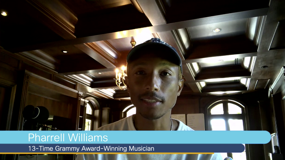 “What CAN'T we do? That idea excites me more than anything.” ME TOO, <a href="/Pharrell/">Pharrell Williams</a>! What a treat to have you join us today to remind Cisconians – as humans above all –that we are empowered to take action, keep perspective, and BE HAPPY!