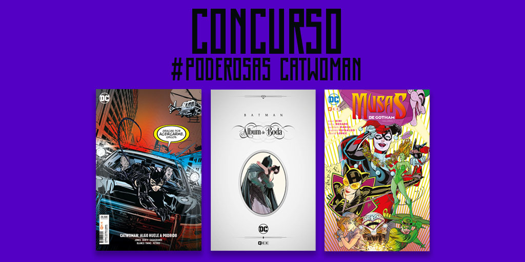 eccediciones's tweet photo. CONCURSO VERANIEGO EN #PODEROSAS

Sorteamos un ejemplar de #Catwoman: Imitadoras.
1. Sigue a @eccediciones
2. Haz RT a este tweet
3. Responde: ¿en qué película interpreta Anne Hathaway a Catwoman?

Si participas entras también en el sorteo de un pack de cómics de #Catwoman https://t.co/1y6Ps2PVt1
