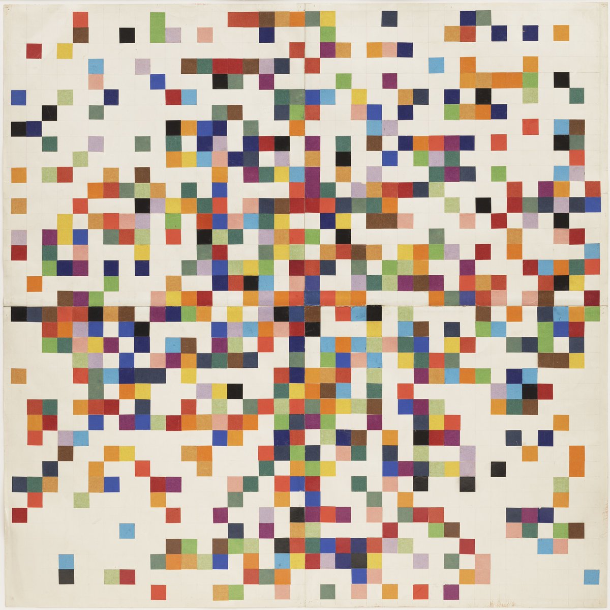 MoMAlearning's tweet photo. Let it go! Make art with the element of chance inspired by artists like Jean Arp, Yoko Ono, and William Anastasi: https://t.co/4T50kKypbj

🖼️Ellsworth Kelly. "Spectrum Colors Arranged by Chance II." 1951 https://t.co/k8vf4nTWDD