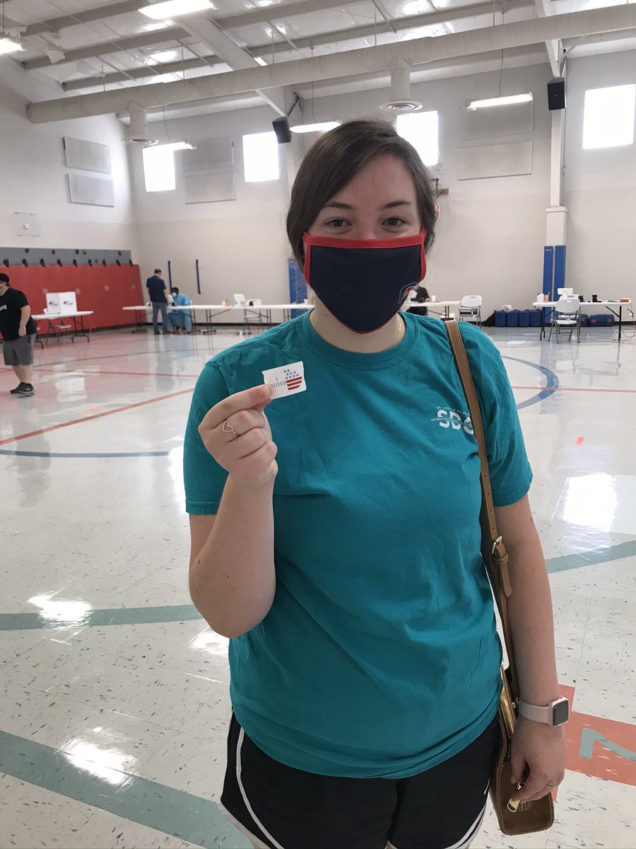 Juliemmtn's tweet photo. Loved taking my first time voter to the polls today. Proud mom! #govotetn https://t.co/fWpJc8Ufpi
