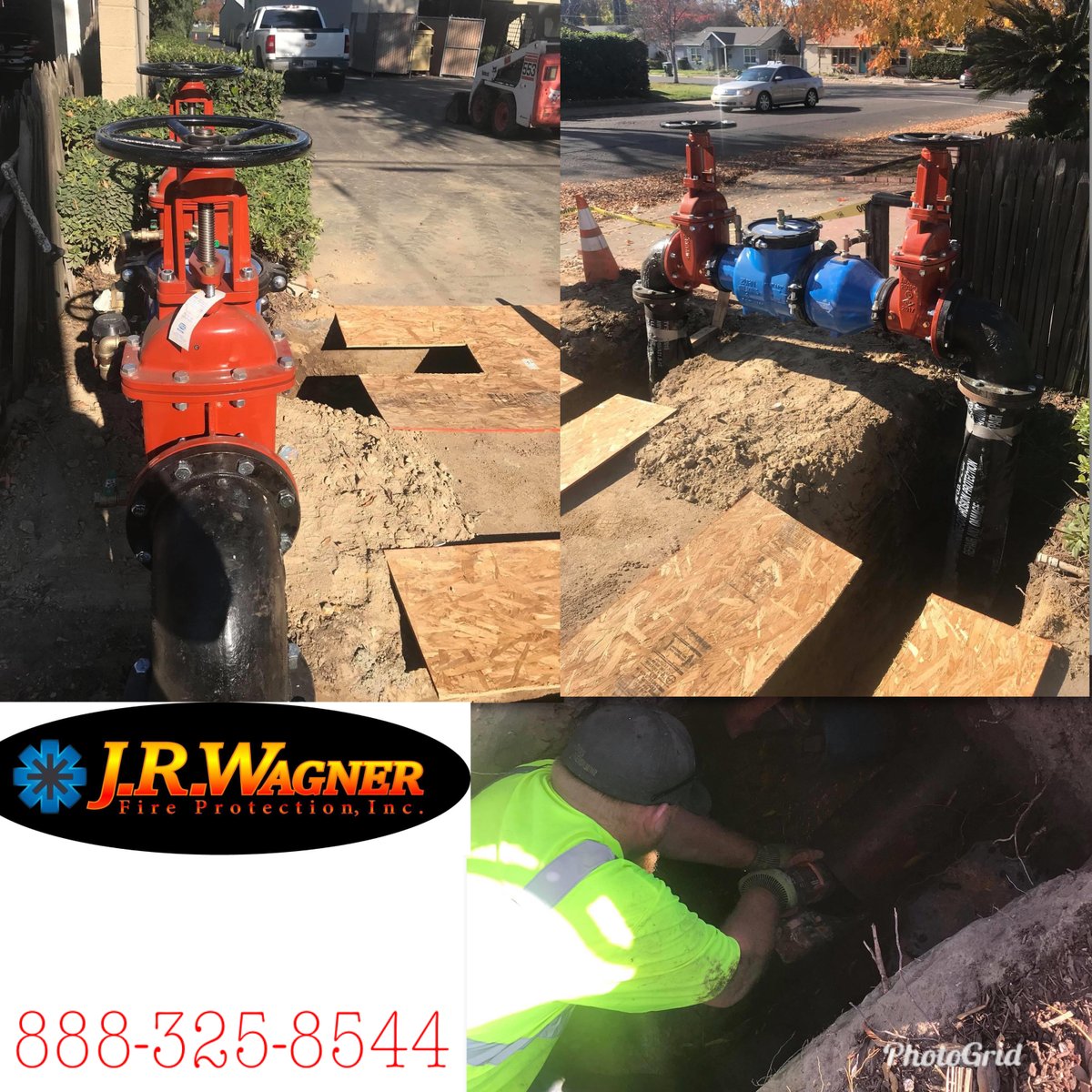 Throw back Thursday to 2017 when we installed 8" Back Flow preventers  at Roseburg Square in Modesto, CA. Call us today if you need a quote on your backflow. #tbthurday #backflowpreventer #modestojob #takingcareofthecommunity.
