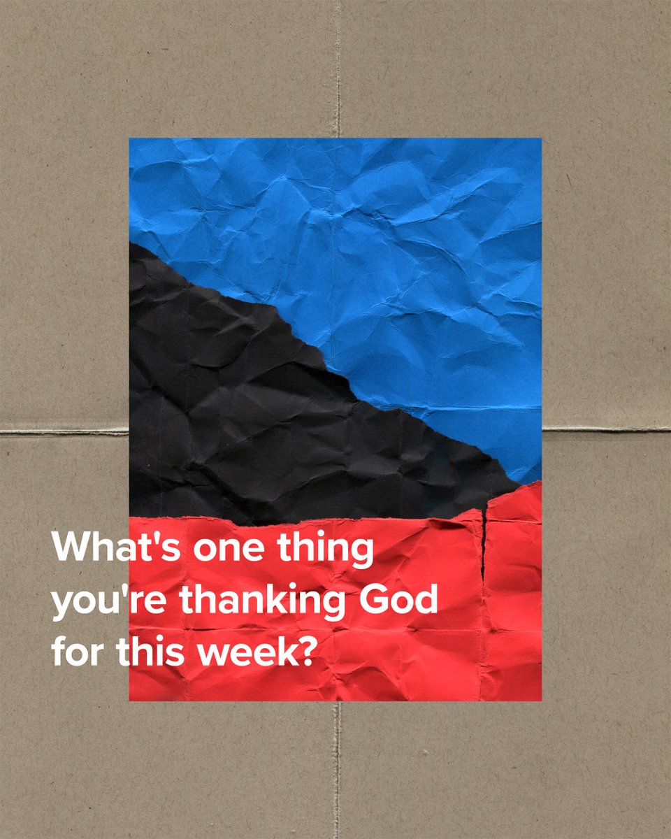 Whatever your week may have looked like, let’s thank God for His goodness. Let’s fill the comments with thankfulness!