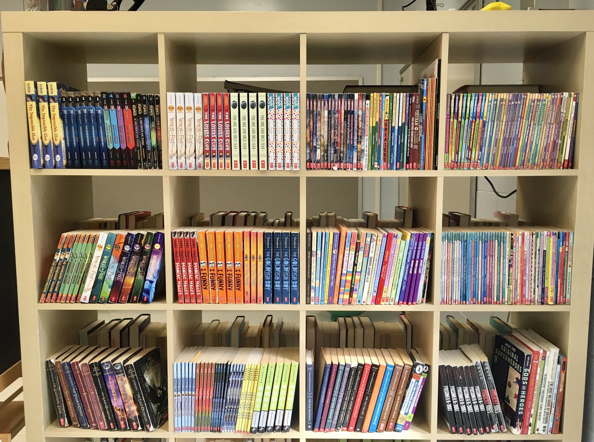 They do me no good here.  Brainstorming how to get these in my new student’s hands.  Bookmobile, onsite pick-up, trebuchet...whatever it takes this year.  I will make it happen.