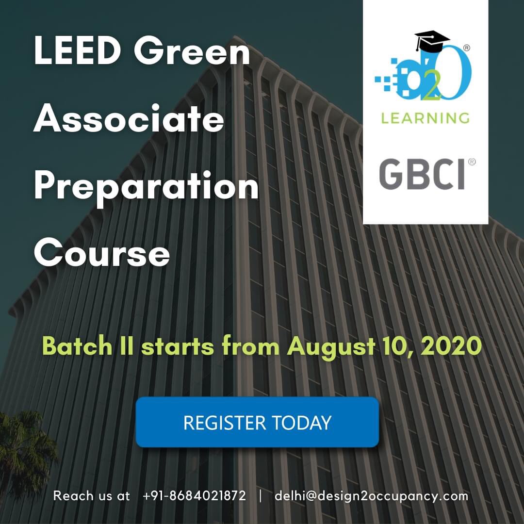 D2OLearning's tweet photo. Are you going to take LEED Green Associate Credential?

Join our 2nd batch of ”LEED Green Associate Exam Preparation” which is starting from Aug 10, 2020.

If you are interested to join, drop your details here https://t.co/dSLHxUzzz7

Register today!

#D2O #D2OLearning #D2OGlobal https://t.co/pIjUOl1YYk
