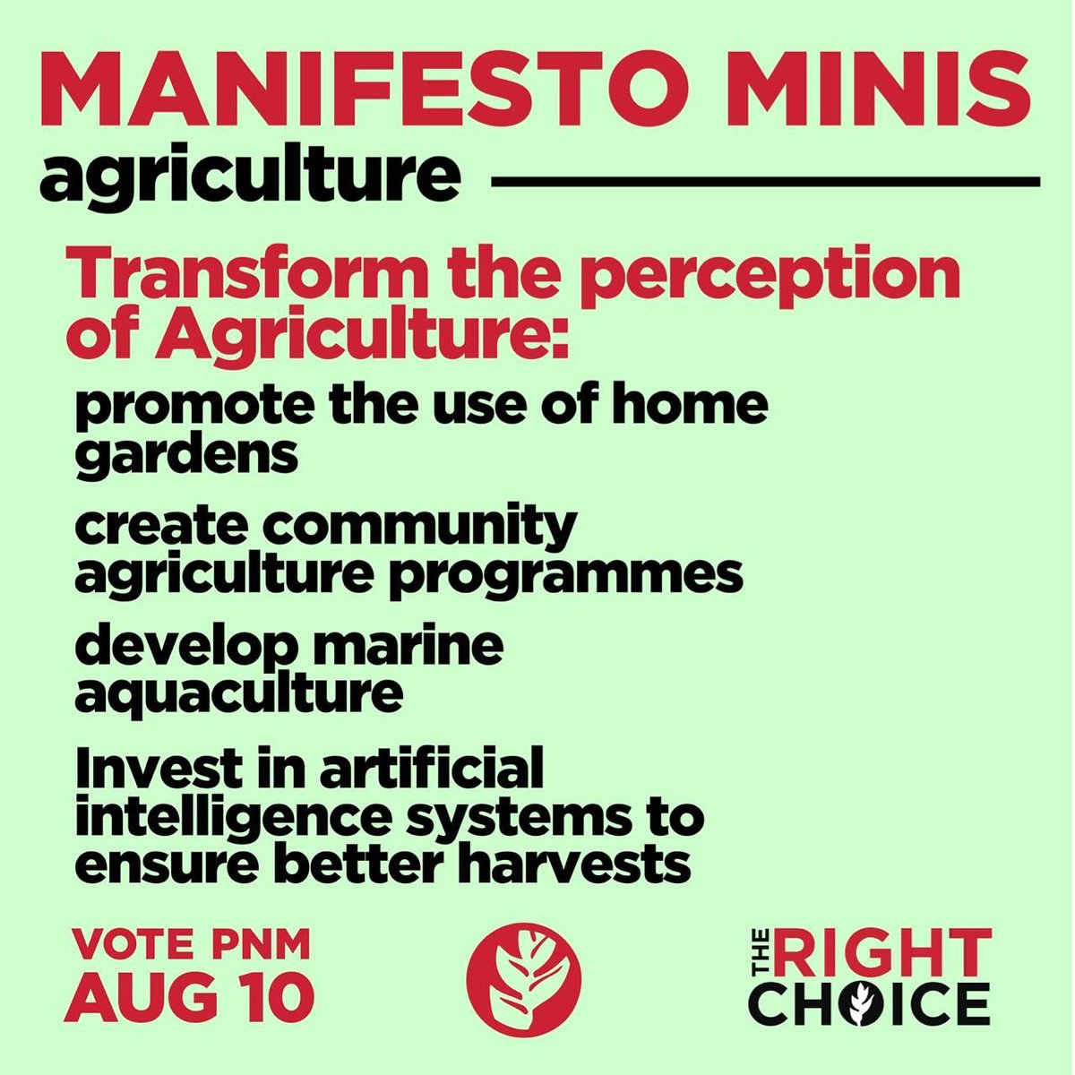 chevell81's tweet photo. It’s funny how UNC tries to say that the PM doesn’t care about the agriculture department, the jokes write themselves! #TheRightChoice https://t.co/6OUz2RRiMf