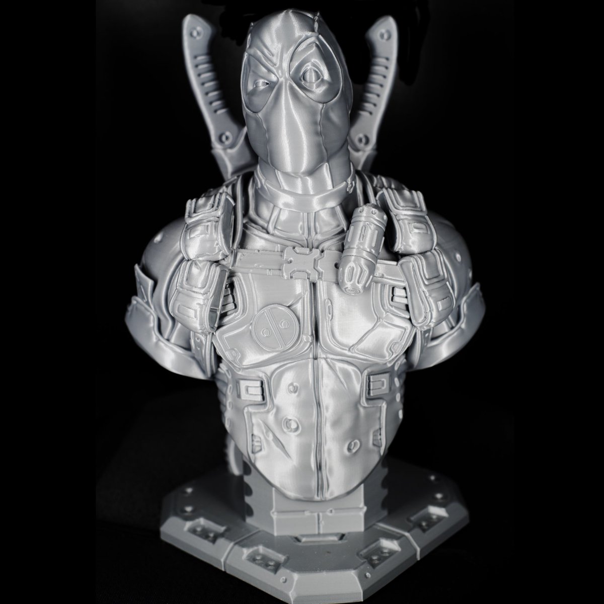 3Printciple's tweet photo. Deadpool 3d printed (ender 3v2, 0.12mm, pla) #3dprinting #3dprinter #3dprinted #3dprint #3dprintedmodels #3dprintingnerd #ender3 #crealityender3 #creality3d #3dprintciple #deadpool #deadpoolart #deadpoolfan #deadpoolfanart #deadpoolcomics #deadpoolforever #marvel #marvelcomics https://t.co/yUlbx6hqKr