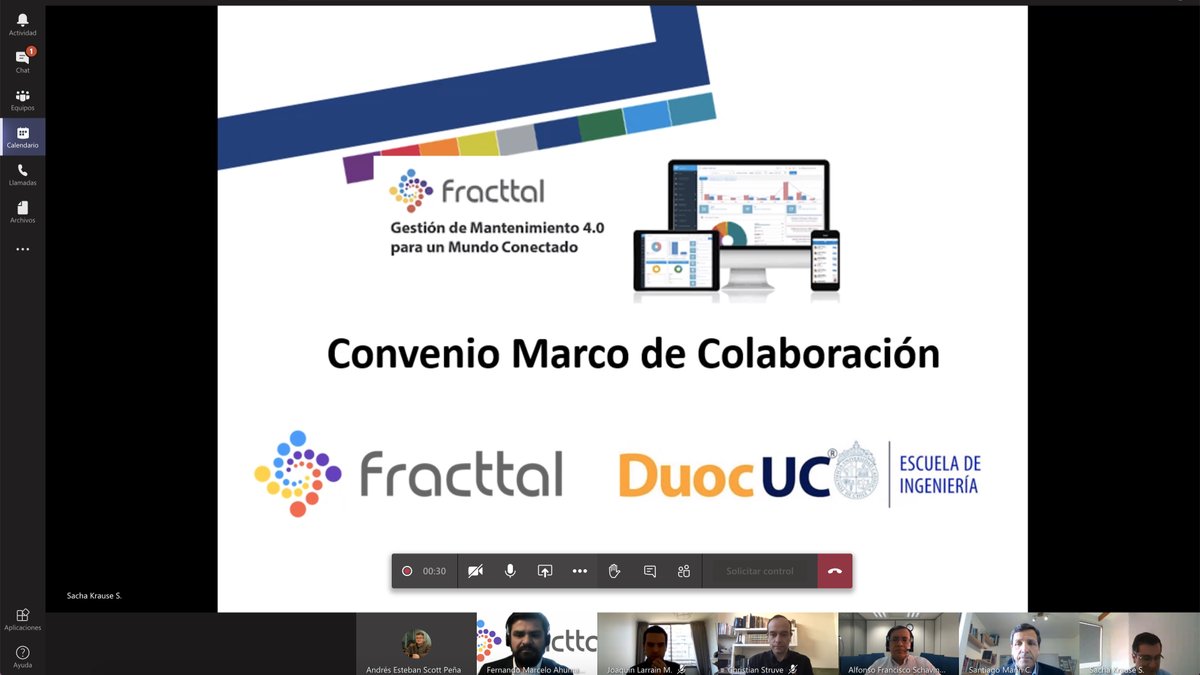 fracttal's tweet photo. #Ahora Junto a @DuocUC, realizaremos la ceremonia de #FirmaVirtual del #Convenio que permitirá a cientos de estudiantes utilizar #Fracttal en diferentes actividades académicas. #Interdisciplina #VinculaciónConElMedio #FracttalCapacita #CMMS #EAM #GMAO https://t.co/8hRkrY9tZh