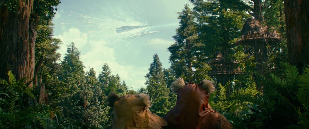 sw_holocron's tweet image. Did you know? In The Rise of Skywalker novelization, Wicket and his son Pommet attribute the destruction of a Star Destroyer above the moon of Endor to C-3PO, given their perception of the droid as a God first seen in Return of the Jedi