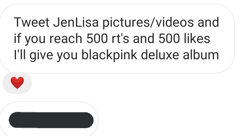 jenlisathings's tweet photo. Hello blinks 🤗 Please help me gain 500 rt's and 500 likes to win the deluxe version of 'The Album' before the anniv 🙏🏻🙏🏻🙏🏻

Please RT/like my tweet and you can also reply @BLACKPINK @ygofficialblink #BLACKPINK to help on Billboard Social 50 😊 https://t.co/GxrtpZYSo3