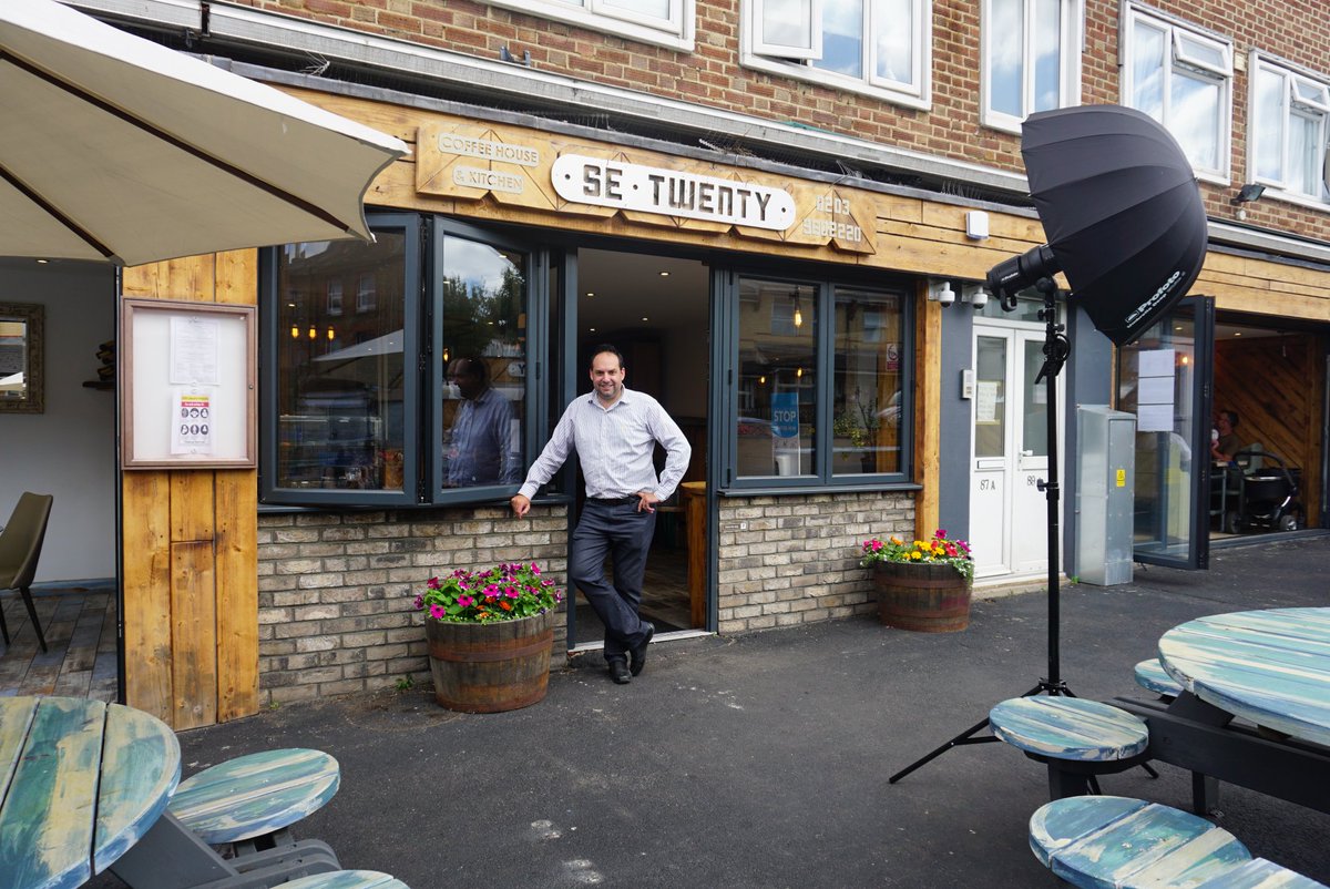 SETwentyCafe's tweet photo. If you were at #SETwenty this afternoon you might have seen our owner Graham taking part in an exciting #photoshoot. We're not allowed to say too much about it at the moment but all will be revealed soon!
#BeckBromFL #Anerley #Beckenham #Penge #Cafe #Restaurant https://t.co/mMsSoSwofn