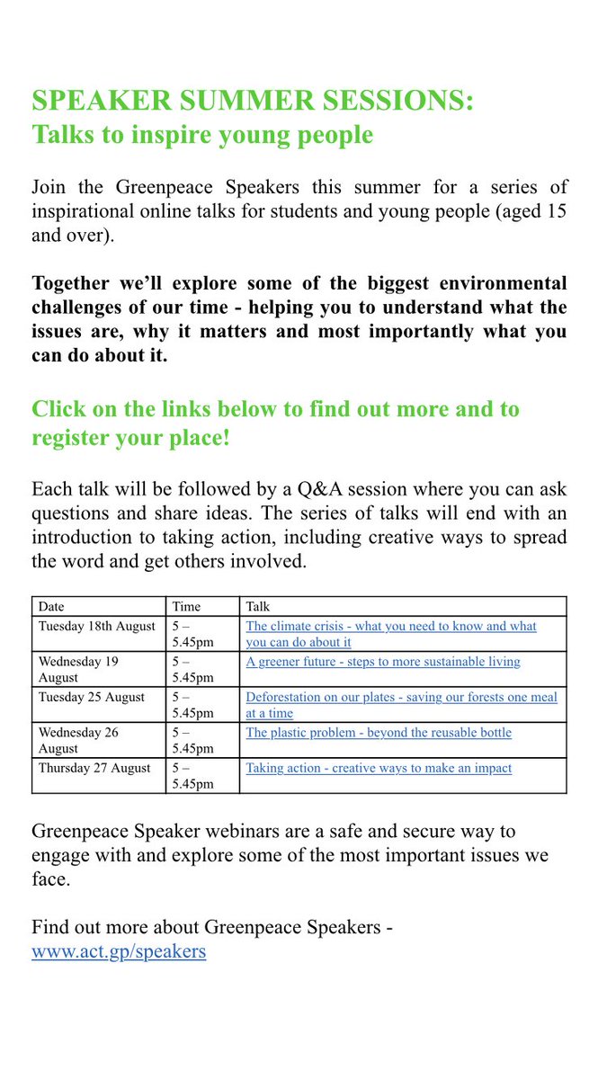 melissaecobb's tweet photo. Hello so Greenpeace are running some short talks about some most important environmental issues that I’m presenting a few of - they’re free and great if you want to educate yourself on the climate crisis. Here’s the link to sign up: https://t.co/YLXkdfRBK6 #ClimateChange #uk https://t.co/UisyXWTDOn