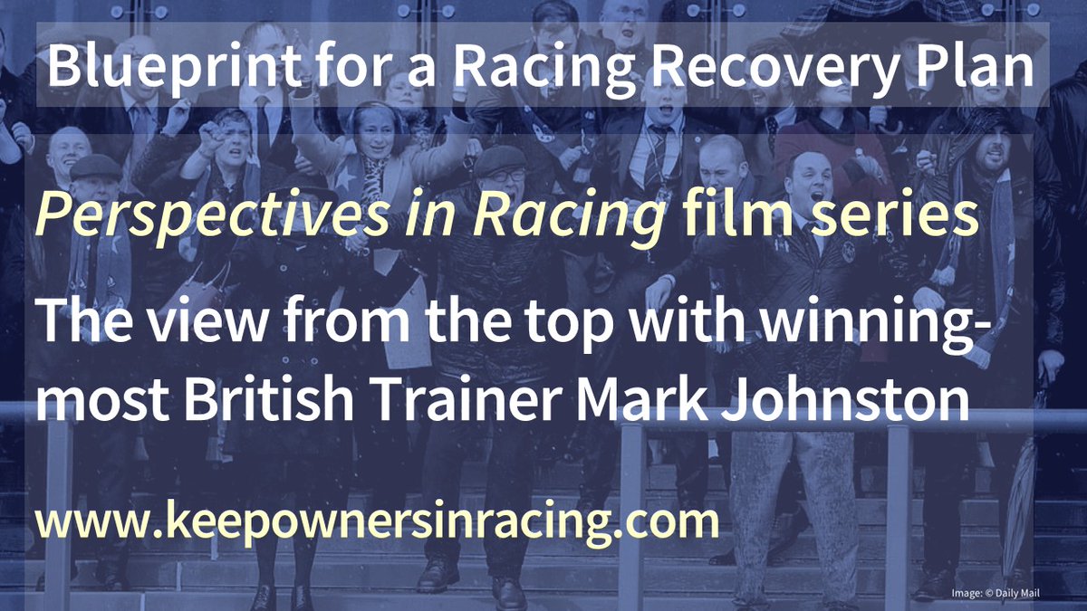 Film three in our Perspectives in Racing series featuring record-breaking Mark Johnston is live at keepownersinracing.com. Highly recommend taking 20mins to hear Mark's thoughts on how ownership in racing has to be aspirational & that the funding structure needs radical change.