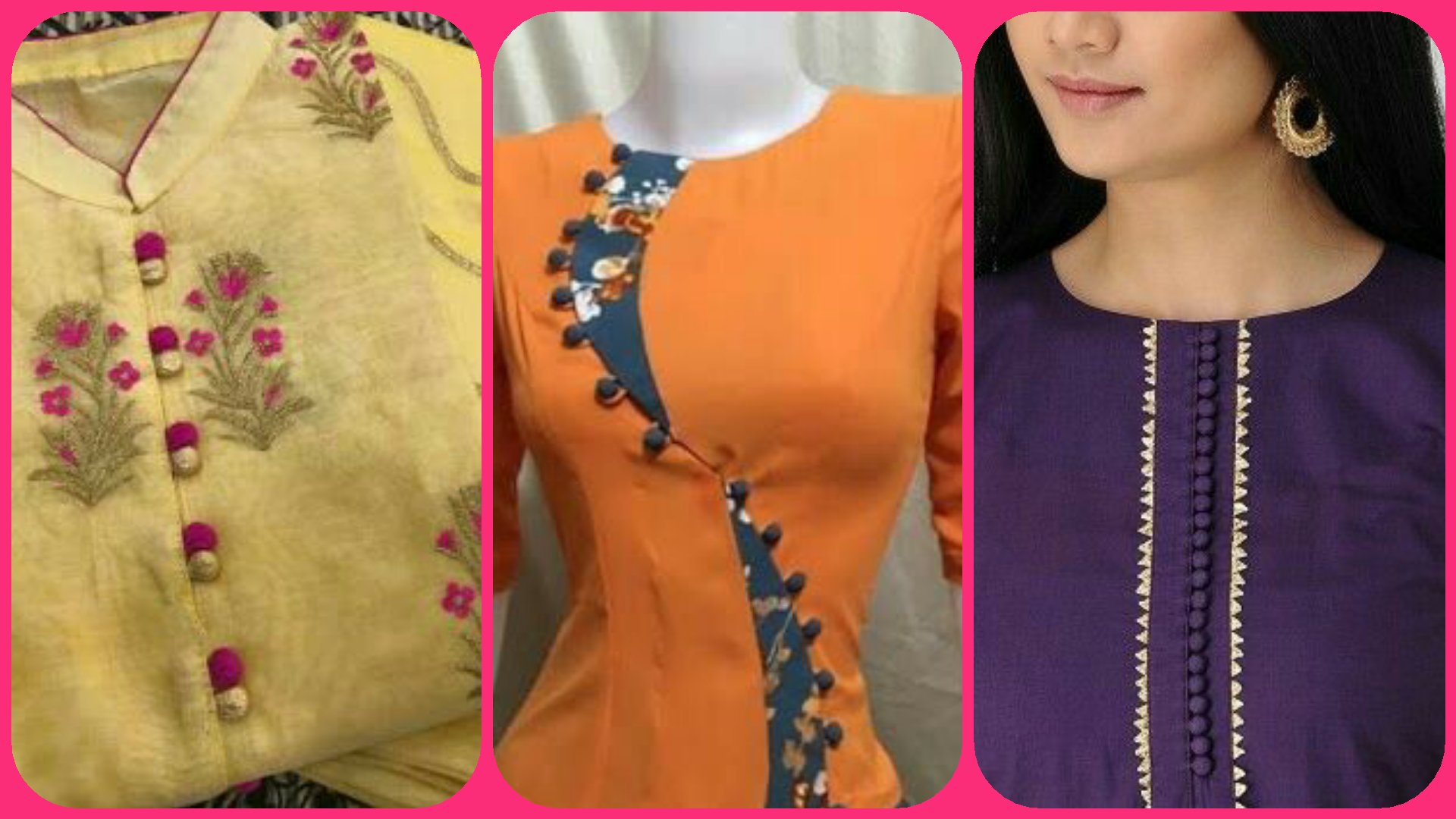 Potli button design suit hot sale