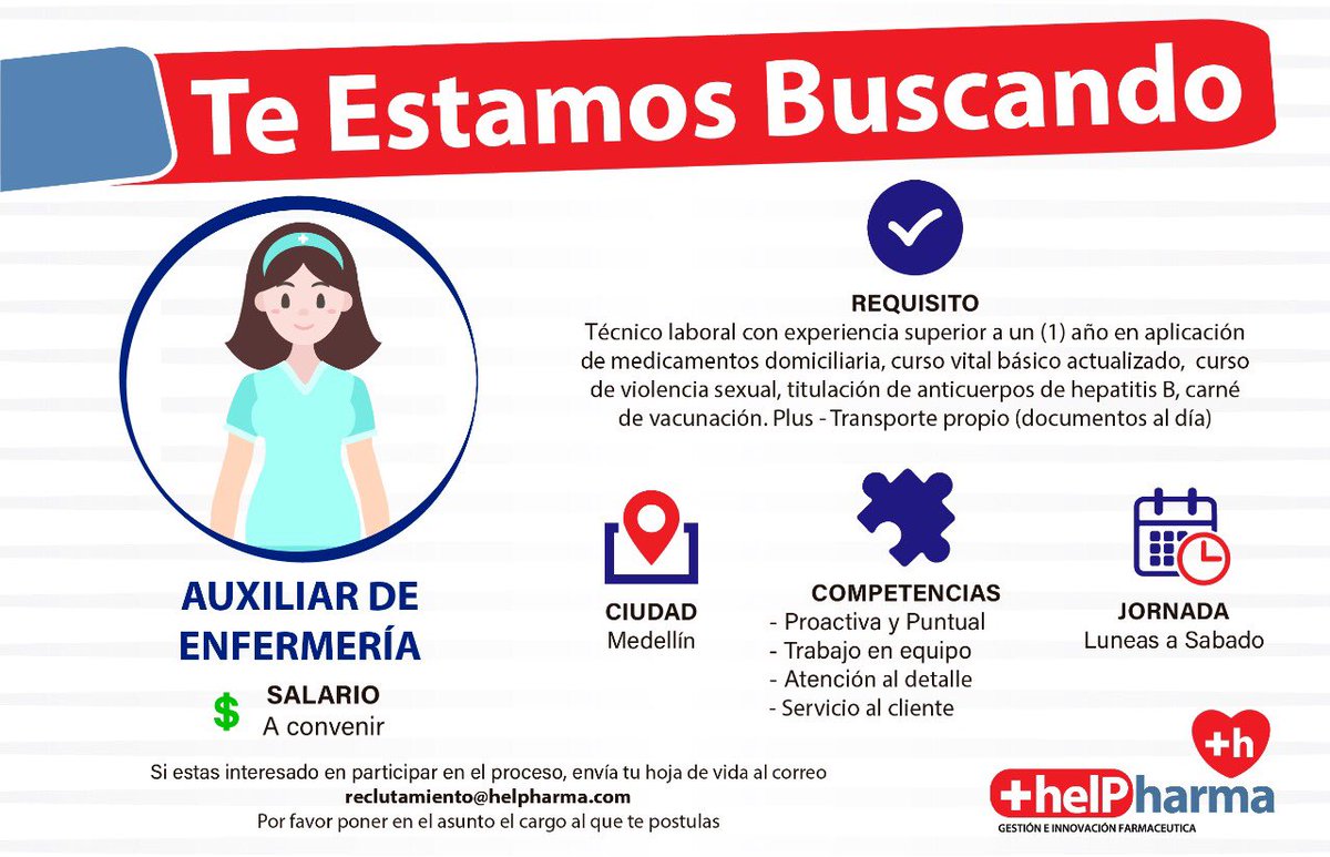 #TrabajoSiHay Te queremos en nuestro equipo