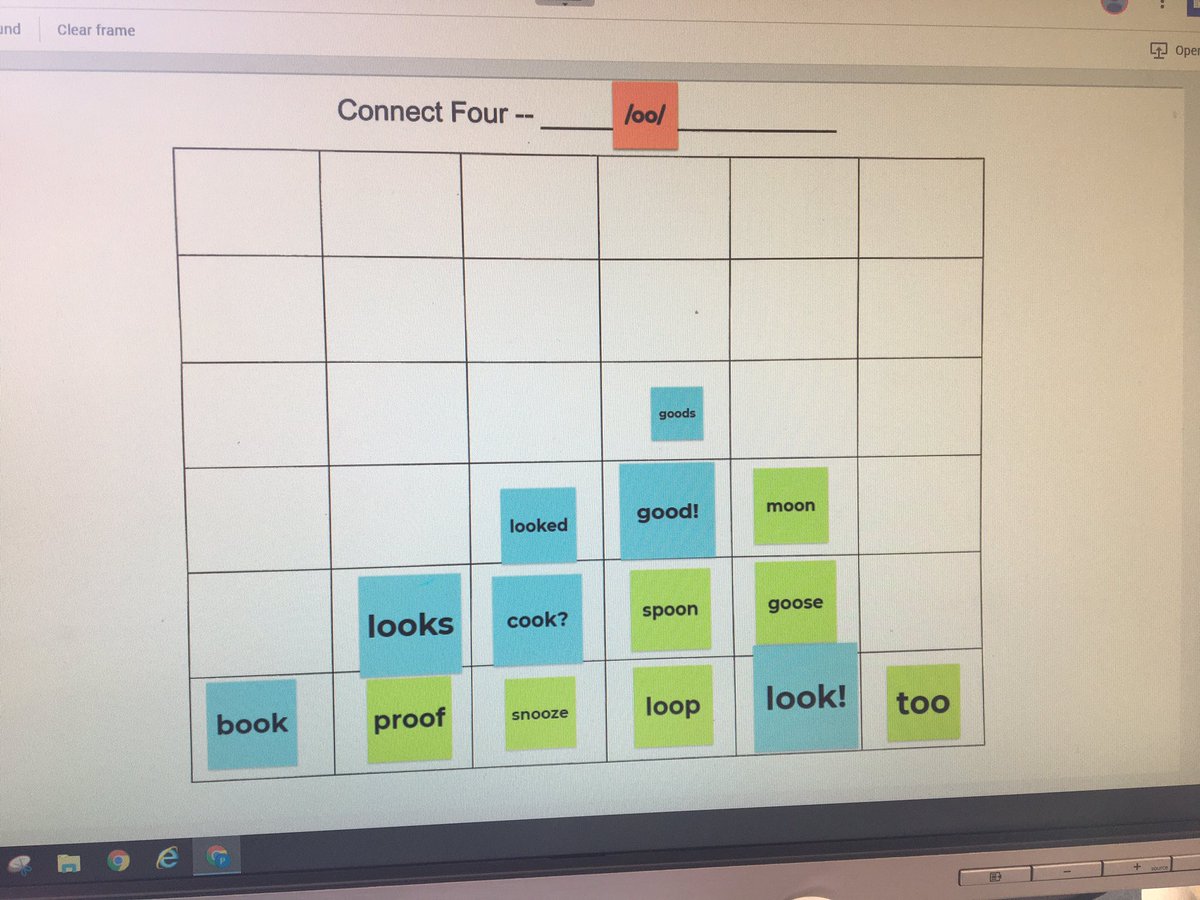 pcockey's tweet photo. Love how interactive Jamboard can be during virtual learning — sticky notes, highlighting text, sorting and learning through games —all while listening to the student verbalize their thinking! @PineGrove_BCPS @franbowman1 https://t.co/iIyGpIOVWb