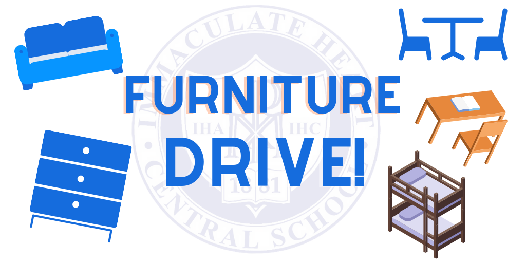ihcschool's tweet photo. Furniture Drive! IHC is in need of lightly used furniture in good condition for our residence hall. We are in need of dressers, desks, couches, bunk beds, &amp; a kitchen table. Please contact Tom O'Brien at 315-788-4670 to drop off or have picked up. Thank you for your generosity! https://t.co/Rcpr6lBjQB