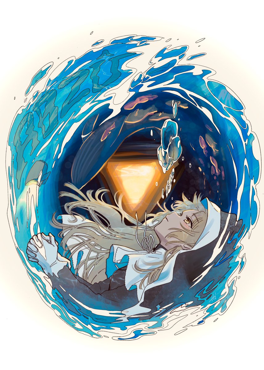 シスター・クレア 「風ノ旅ビトの世界観好きだったから同クリエイターの作品配信嬉しかった。ゲームやりた」|廾之／アニメ水曜24時(テレ東)、24時半(ニコ動）他のイラスト