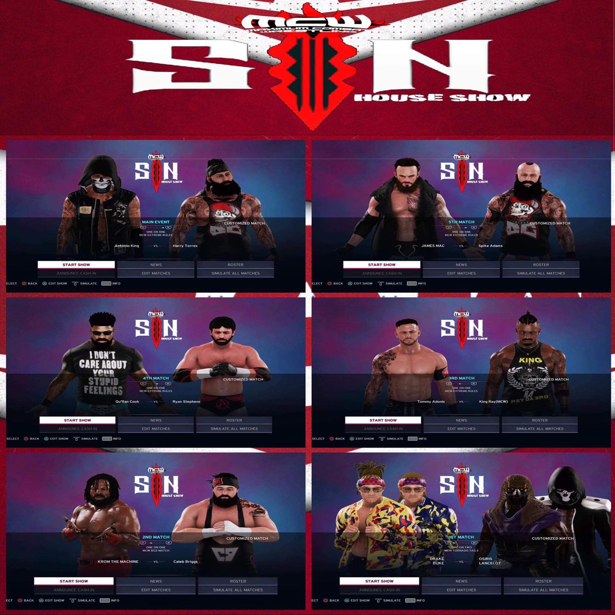 MCWWarZone's tweet photo. MCW SIN IS NOW LIVE! 

https://t.co/0zwSf86mxC https://t.co/UyaGlSq4uf