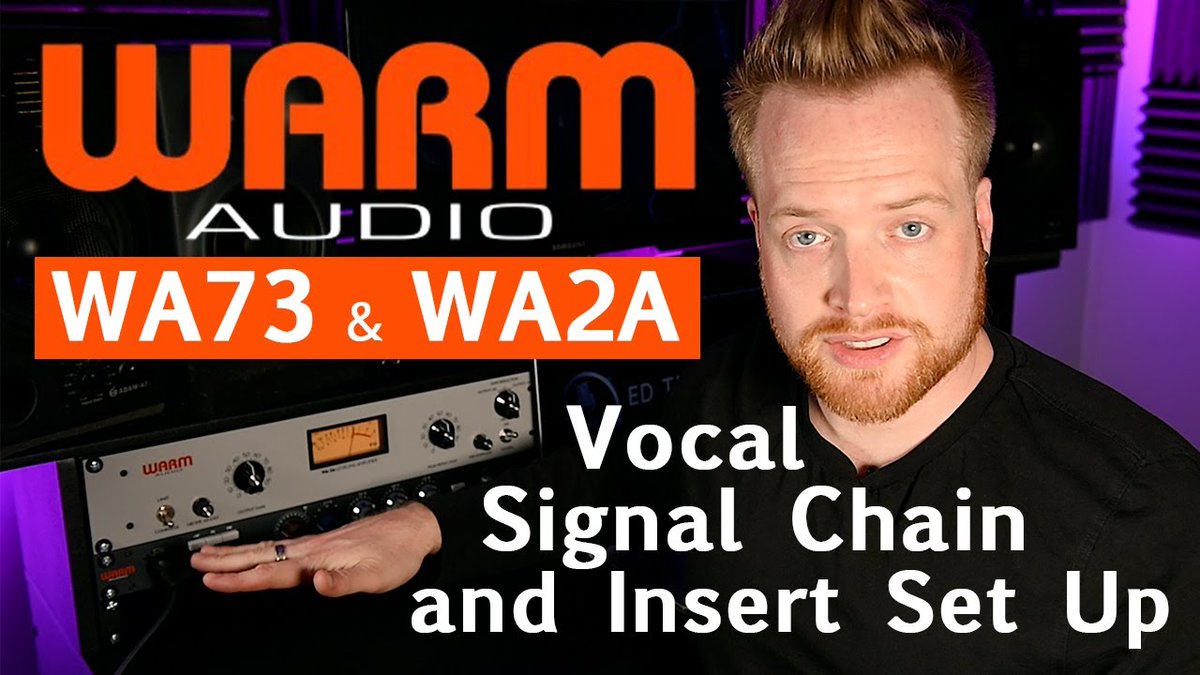 WarmAudio's tweet photo. Ed Thorne discusses how to set up the WA73-EQ preamp and WA-2A compressor for vocals. Also showing set up for the WA-2A as an insert to record vocals with audio examples.

Watch video here: 
https://t.co/U54lIk1RkO

#warmaudio #wa73eq #wa2a #edthorne https://t.co/C7gI7GFLrS