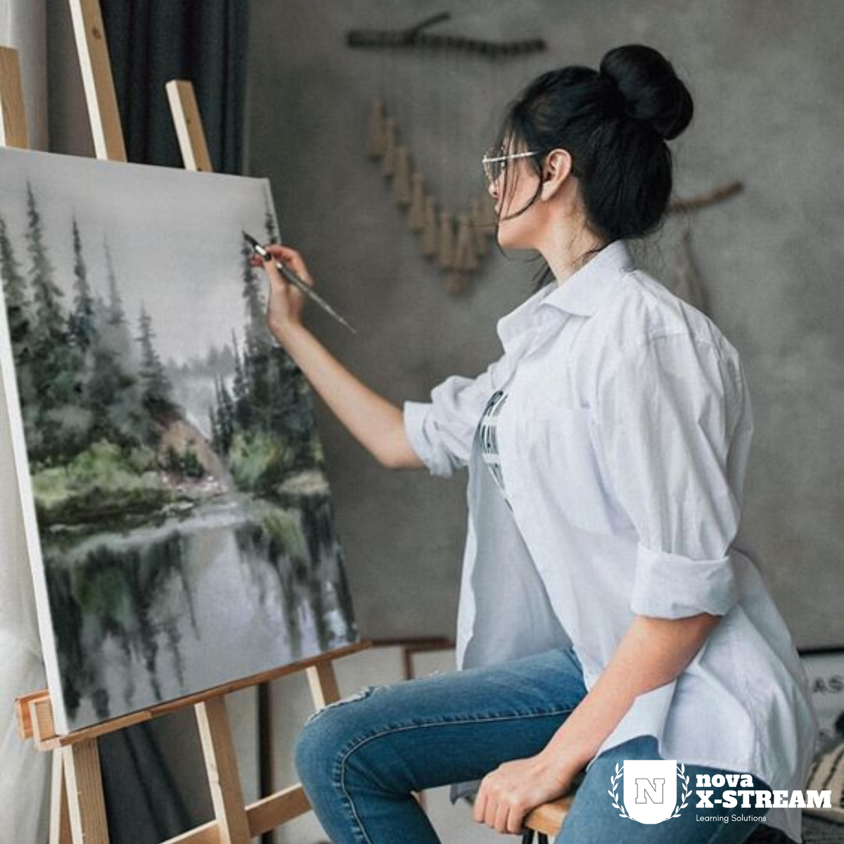 NovaXSTREAM's tweet photo. With all of the extra time during quarantine I found a passion of mine that surprised me; painting!! Wanna find what your passion is and continue to follow them? Click the link and read our blog 'Finding Your Passions and Following Them'! What secret passions do you have??… https://t.co/n61m1Z0wt9