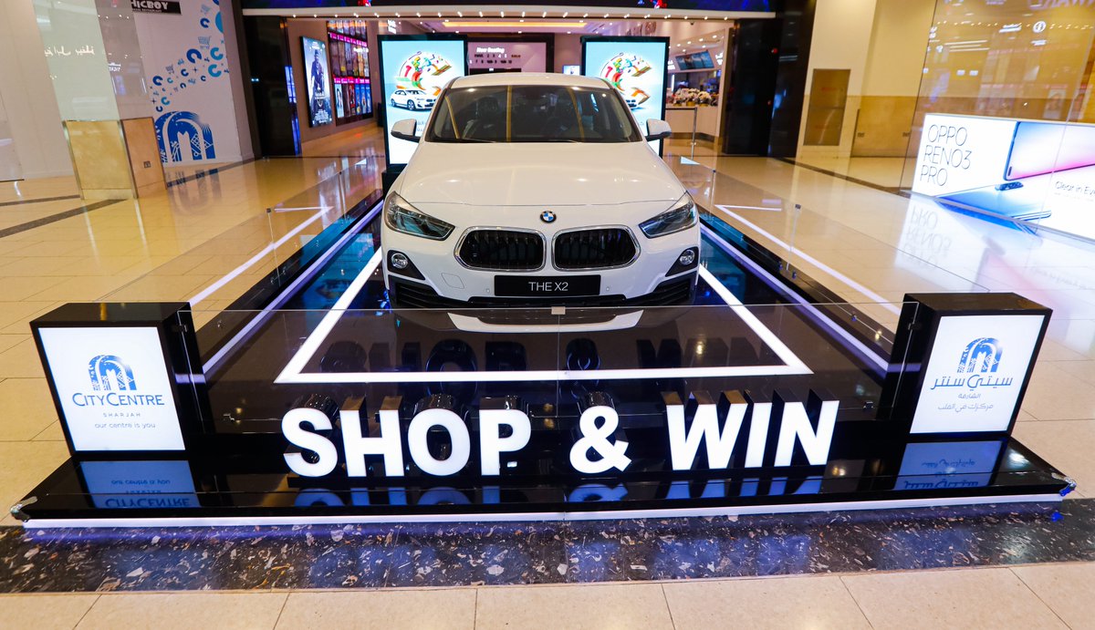 Did you know that this brand new BMWX2 could be yours? Cruise the streets of Sharjah in style this summer! How? Shop at #CCSharjah for AED 200, redeem your receipts, enter the draw to win one of our 12 brand new cars. #MomentsTogether
